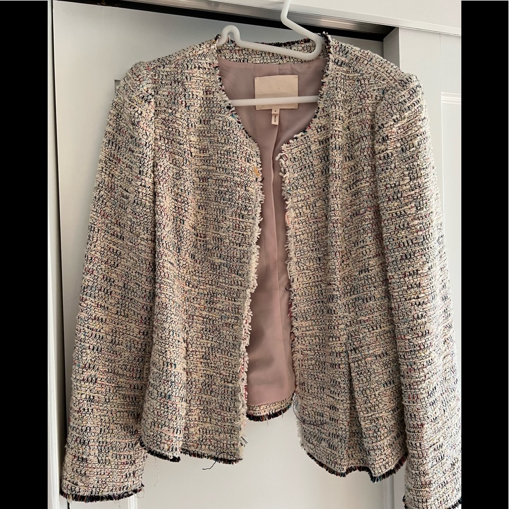 Rebecca Taylor multicolored tweed jacket